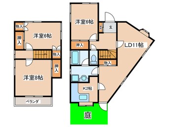 間取図 城山2丁目一戸建て