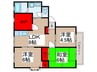 ビラ－ジュヒメカ 3LDKの間取り