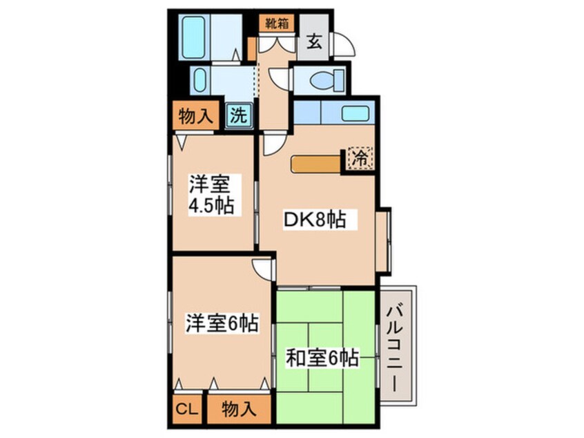 間取図 サニ－マンション第２