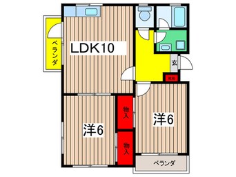 間取図 ロワジール緑園Ｃ