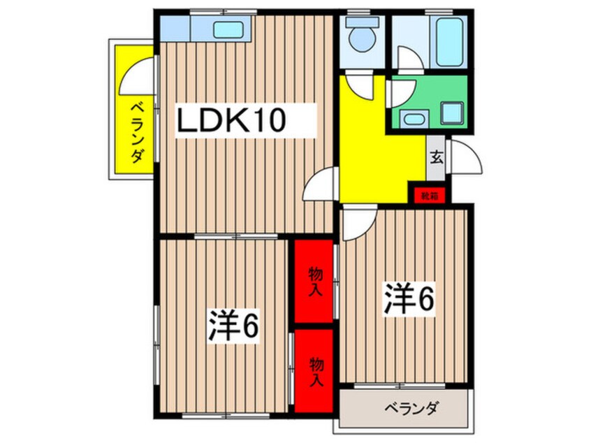 間取図 ロワジール緑園Ｃ