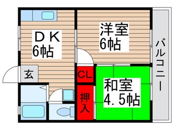 間取図 小西第６マンション