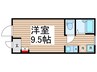 瀧アパート 1Rの間取り