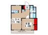 新幸マンション 1LDKの間取り