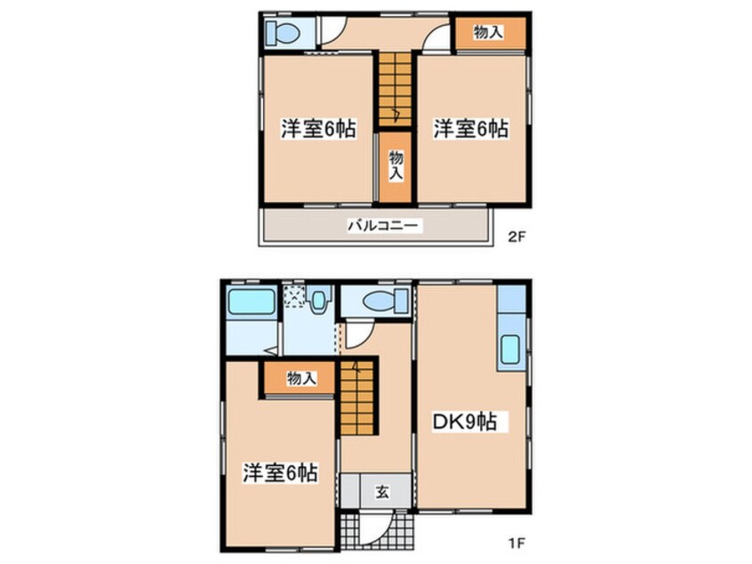 間取図 寒川町一之宮貸家