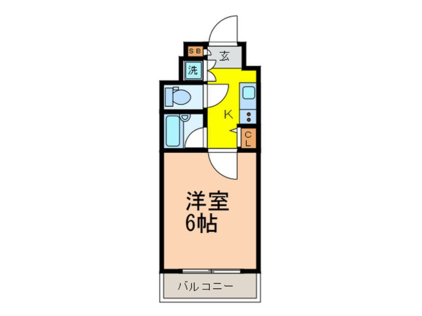 間取図 ルーブル西早稲田弐番館