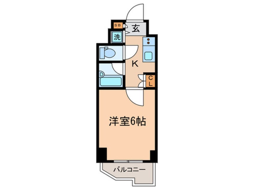 間取図 ルーブル西早稲田弐番館