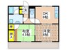 プレアデス 2DKの間取り