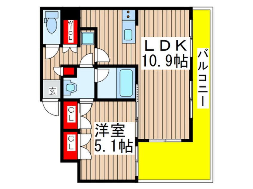 間取図 SEASCAPE千葉みなと