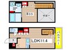 SEASCAPE千葉みなと 1LDKの間取り