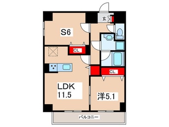 間取図 メゾンシャルール
