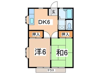 間取図 コ－ポ芹沢