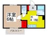 メゾンアルカディア 1Kの間取り