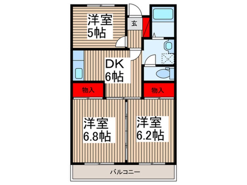 間取図 パ－クタウン鶴ヶ島