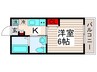 NSGATE谷在家 1Kの間取り