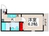 NSGATE谷在家 1Kの間取り
