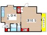 ウィンド稲毛 1LDKの間取り