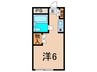 シティアビタ溝の口Ⅱ－Ｂ 1Rの間取り