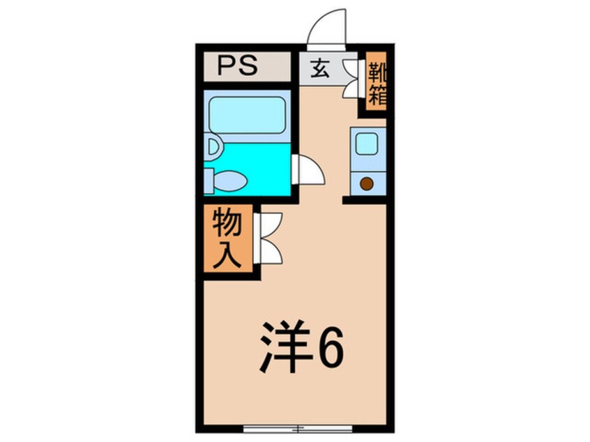 間取図 シティアビタ溝の口Ⅱ－Ｂ