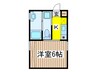 ｅｘ．Ｐｉｔ－ｉｎ 1Kの間取り