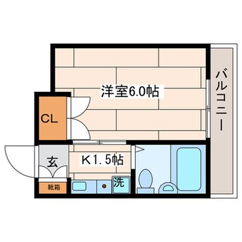 間取図 百合ヶ丘コーポ