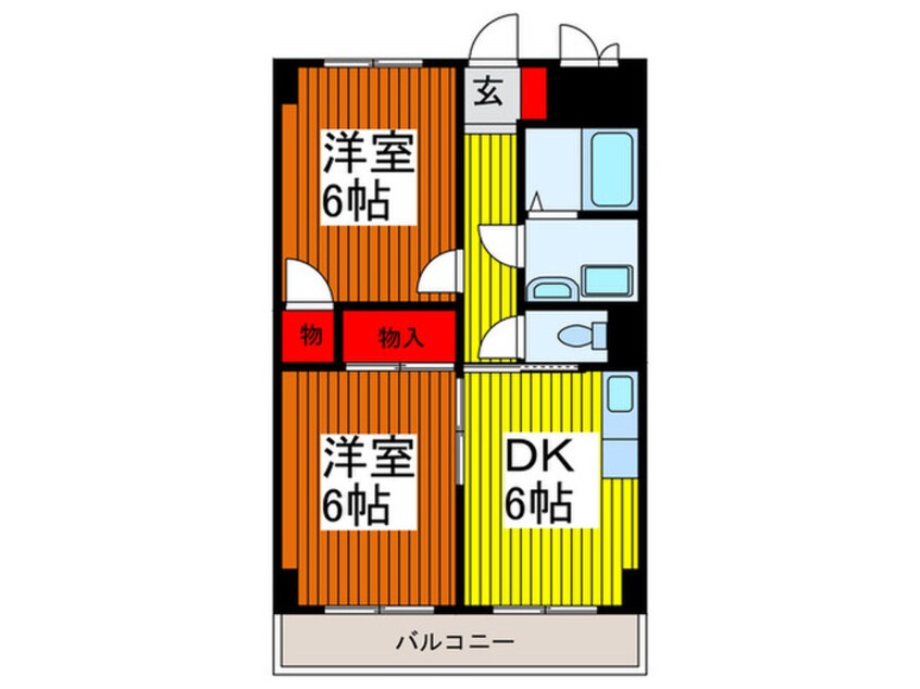 間取図 クローネ川口