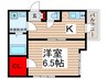 アルファキューブ西大島 1Kの間取り