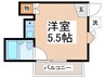 西川ハイツ 1Rの間取り