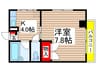 仲村ビル 1Kの間取り