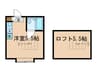 プラザＵＳＡ菊名 1Rの間取り