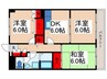 セブントレジャー 3DKの間取り