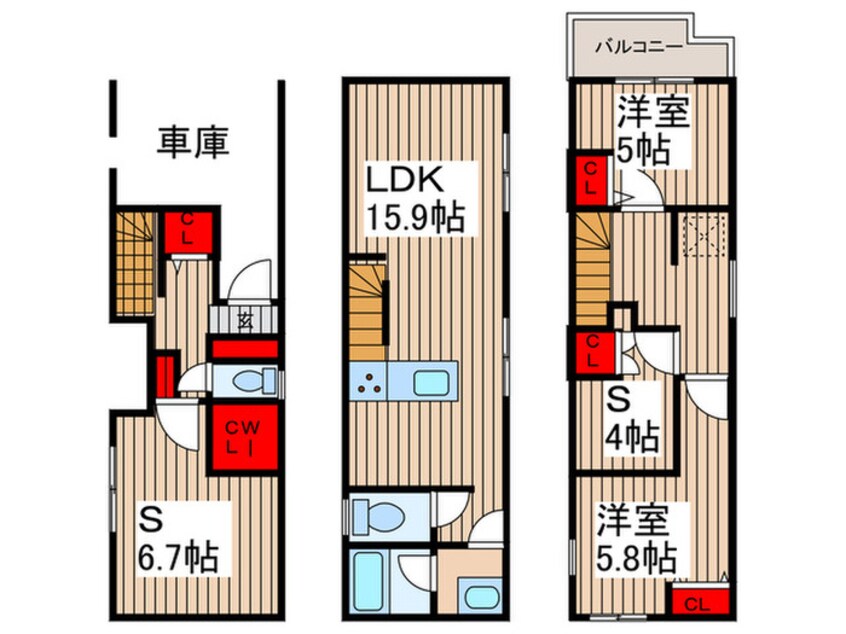 間取図 Ｋｏｌｅｔ千住大橋＃02