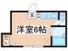みつこしハイツ 1Rの間取り