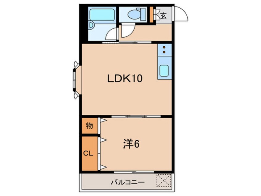 間取図 カ－サ栄