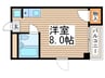 アミュ－ト杉浦 1Rの間取り
