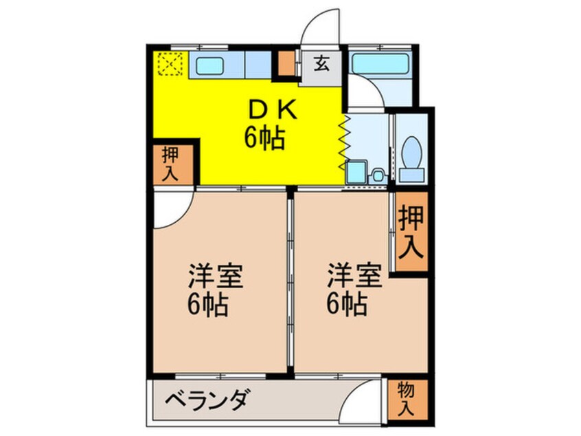 間取図 第３横溝コ－ポ