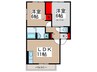 グランドソレーユ 2LDKの間取り