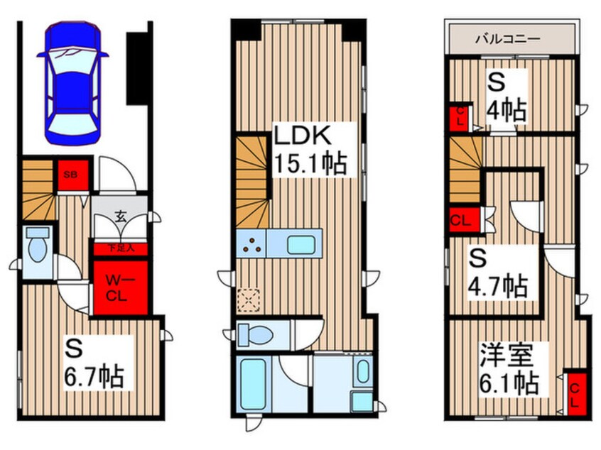 間取図 Ｋｏｌｅｔ千住大橋