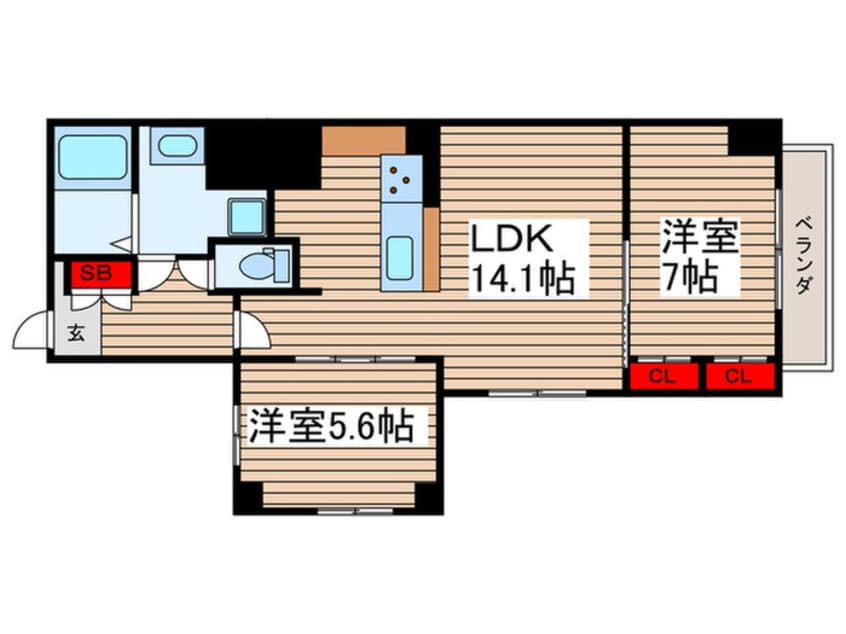 間取図 アーバンタニ