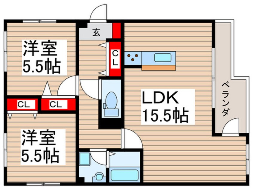 間取図 アベニュー柴又