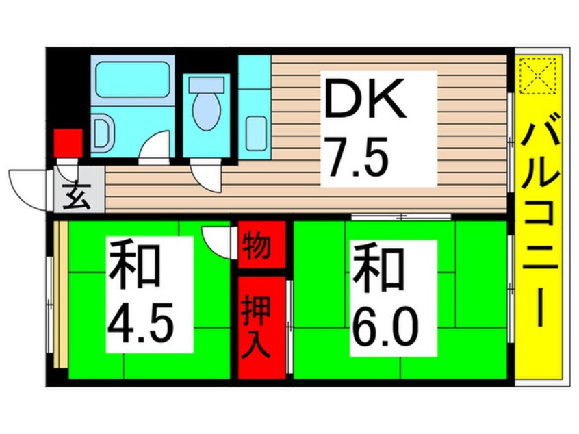 間取図 ミリカハイツ