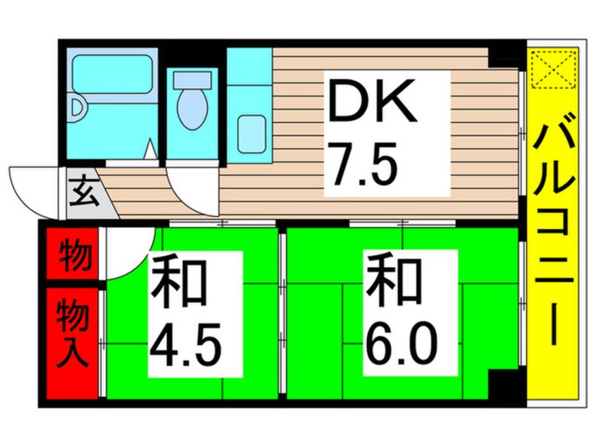 間取図 ミリカハイツ