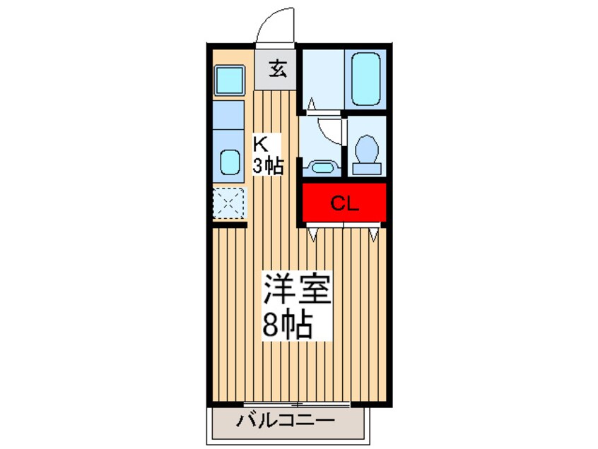 間取図 ソレイユ・ストラ－ナＢ棟