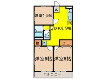 間取図 メゾン・ド・若松Ⅰ