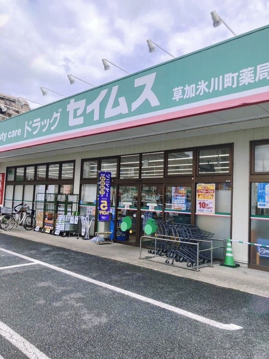 ドラッグセイムス　草加氷川町店(ドラッグストア)まで450m ロワールヒエダ