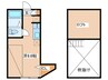 グランエッグス逗子S 1Rの間取り