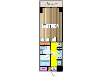 間取図 プラティ－ク清澄白河