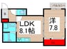 Palatino Kameari 1LDKの間取り