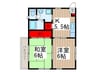 フレグランス根岸 2Kの間取り