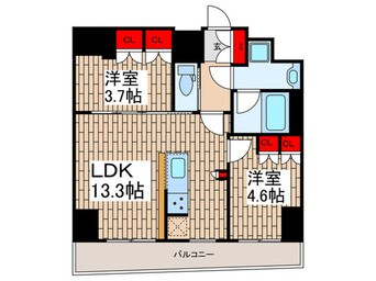 間取図 リージア浅草橋